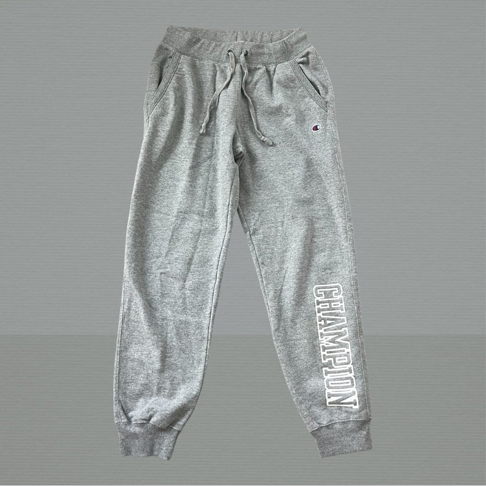 ◻️CHAMPION: Women’s M, logo joggers w/pockets & drawstring tie preowned◻️